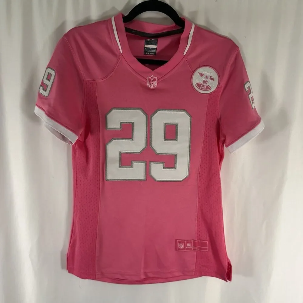 Eric Berry # 29 Kansas City Chiefs Jersey Women's Medium Pink Nike Short Sleeve